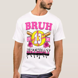 Camiseta Caramba É Meu 13º Aniversário Garotas Softll 13 An