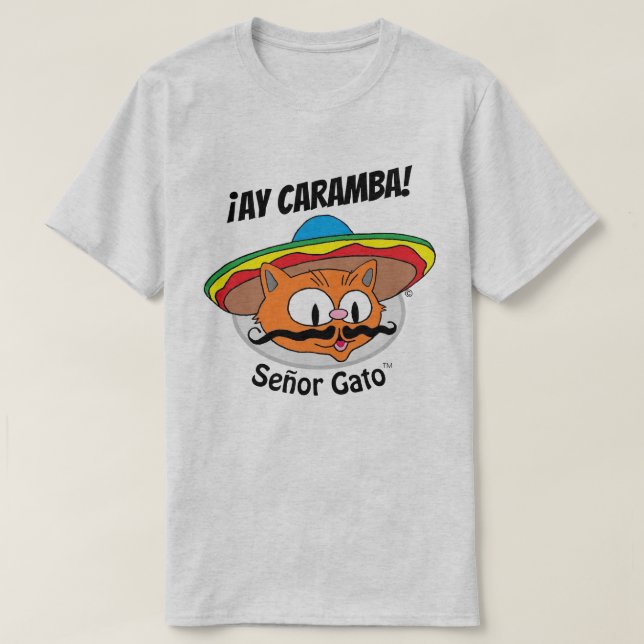 Camiseta CARAMBA! Gato 2 do Señor Gato™ (Frente do Design)