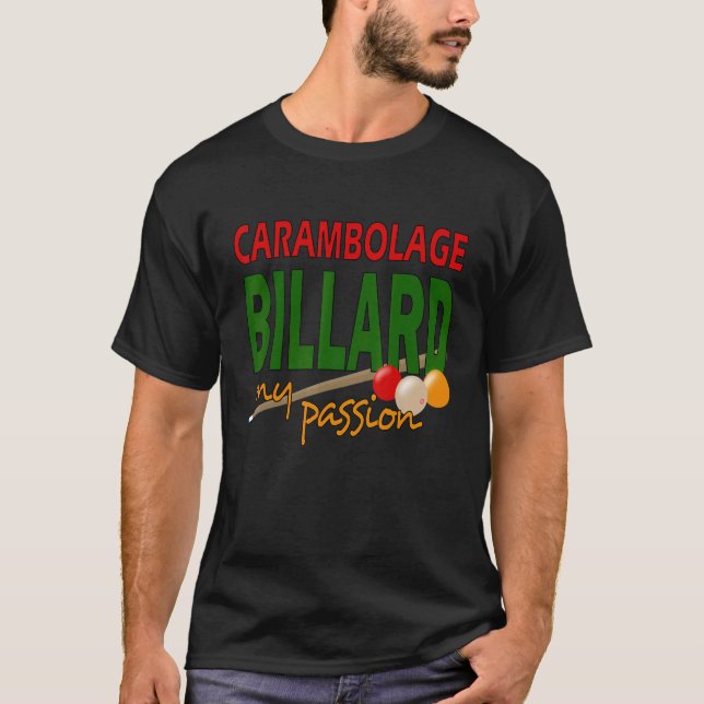 Camiseta Carambolage Billiard Club Sport (Frente)