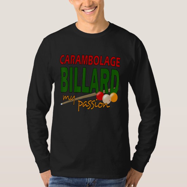 Camiseta Carambolage Billiard Club Sport (Frente)
