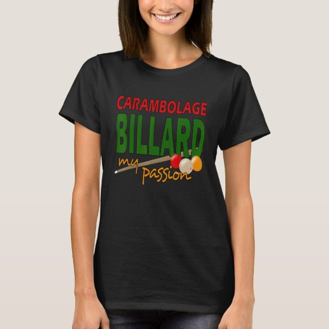 Camiseta Carambolage Billiard Club Sport (Frente)