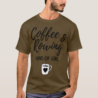 Camiseta Caramelo de café Remando tipo de garota