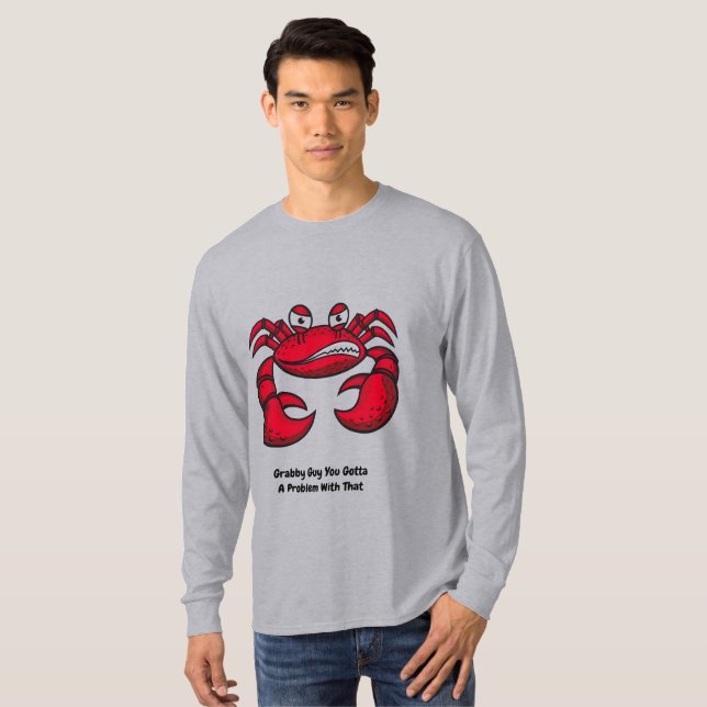 Camiseta Caranguejo Agrupado Animado (Frente Completa)