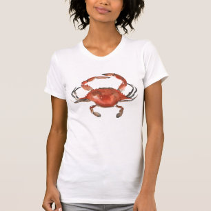Camiseta Caranguejo Aquarela - Vermelho