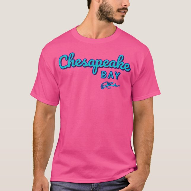 Camiseta Caranguejo Azul Da Baía De Chesapeake (2 Lados) (Frente)