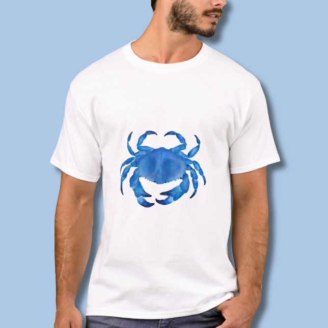 Camiseta Caranguejo azul da costa (Blue crab t-shirt)