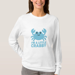 Camiseta Caranguejo Azul Pastel – Suave “Estou um Pouco Irr