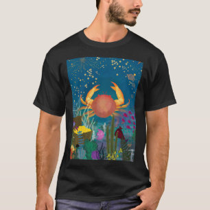 Camiseta Caranguejo Celestial & Tesouro: Um Zodíaco Caprich