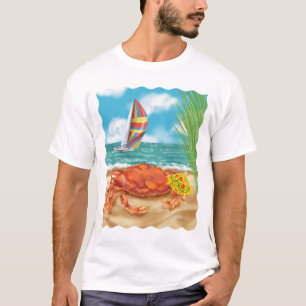 Camiseta Caranguejo com guarda-chuva
