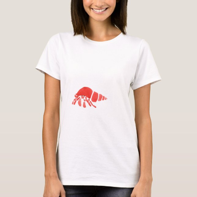 Camiseta Caranguejo de eremita vermelho (Frente)
