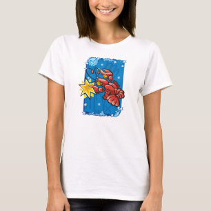 Camiseta Caranguejo do cancer no céu nocturno