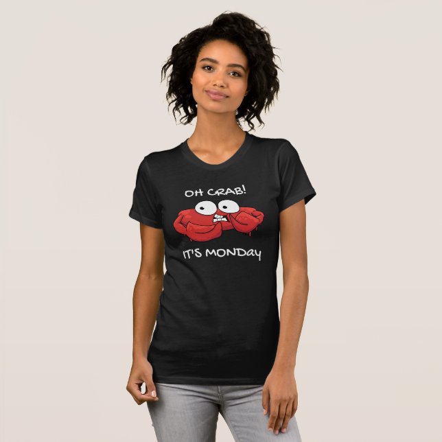 Camiseta Caranguejo É Segunda-Feira (Frente Completa)