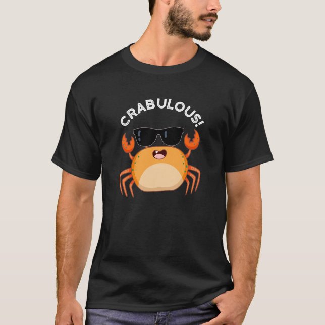 Camiseta Caranguejo Engraçado Crabuloso Torre Escuro BG (Frente)