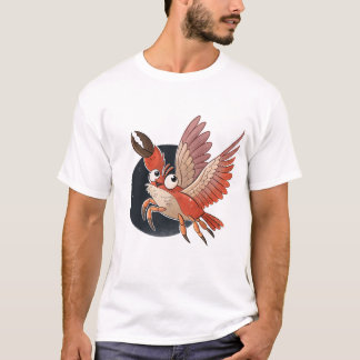 Camiseta Caranguejo Engraçado Voador