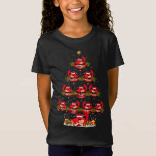 Camiseta Caranguejo Engraçado Xmas Tree Lighting Caranguejo
