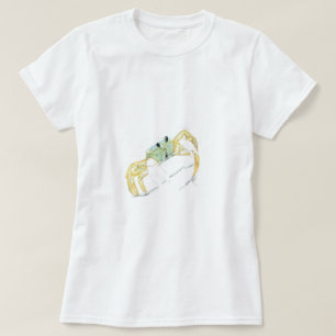 Camiseta Caranguejo Fantasma Verde Claro a Amarelo
