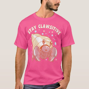 Camiseta Caranguejo Hermit Engraçado Permanece Correto