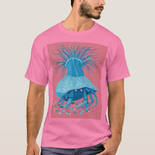 Camiseta Caranguejo-Mouro, Litoral Submarino, Animais Azul-
