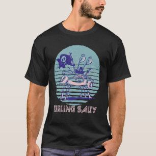 Camiseta Caranguejo-Pirata Salgado Rastaqueira-Retro Oceano