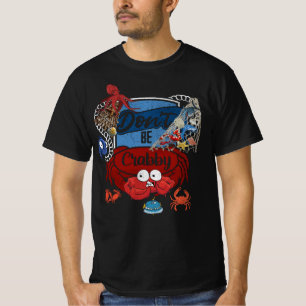 Camiseta Caranguejo Subaquático Vida Marinha