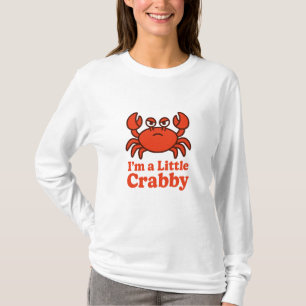 Camiseta Caranguejo Vermelho Brincalhão – Humor “Estou um P