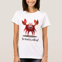 Caranguejo vermelho engraçado