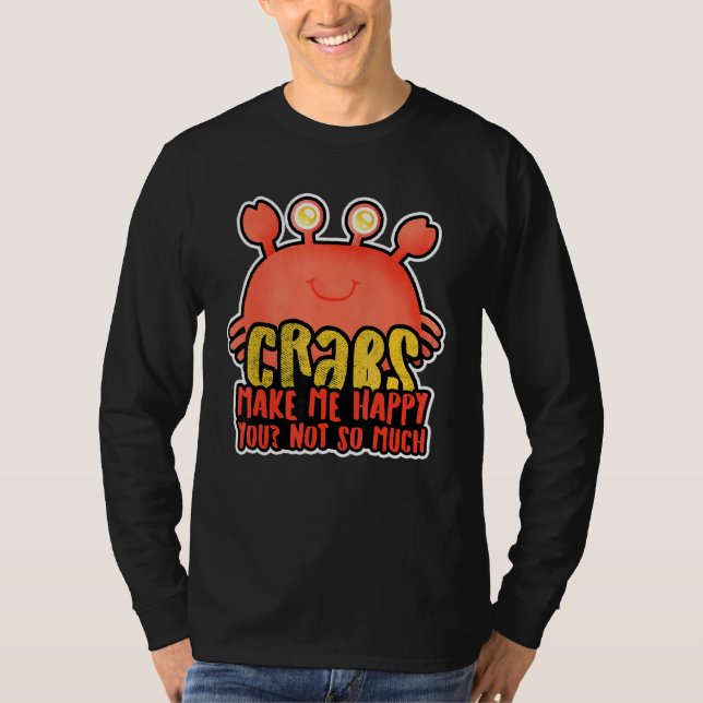 Camiseta Caranguejos-lagostas Crayfish E Camarões (Frente)