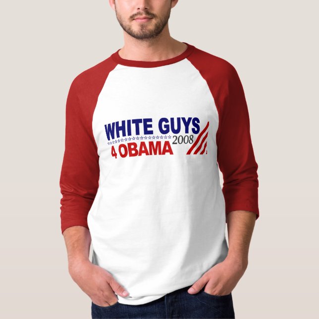 Camiseta Caras brancas 4 Obama (Frente)