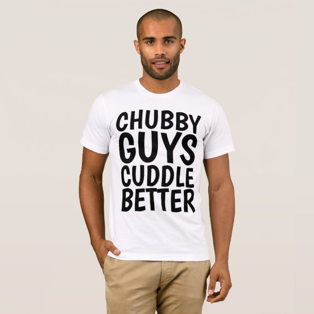 Camiseta CARAS CHUBBY CODDLE T-shirts masculinas mais engra (Frente Completa)