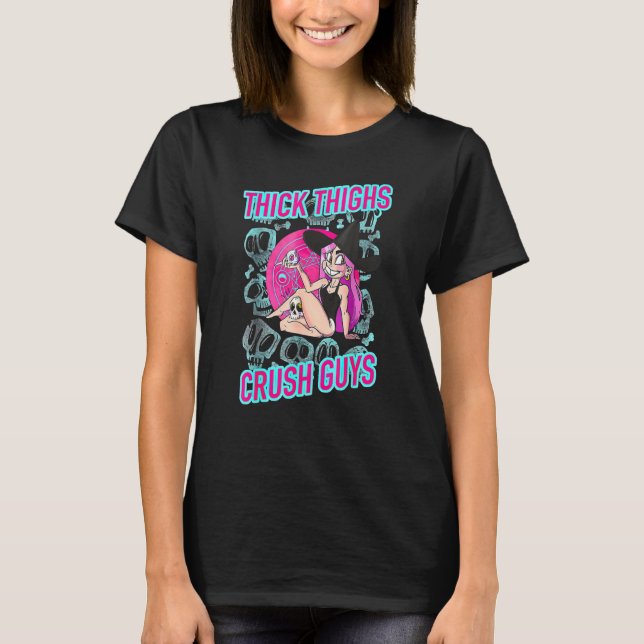 Camiseta Caras De Esmagamento De Coxas (Frente)