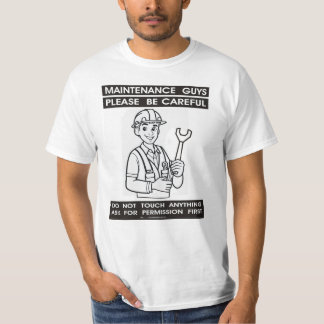 Camiseta caras de manutenção - manutenção -