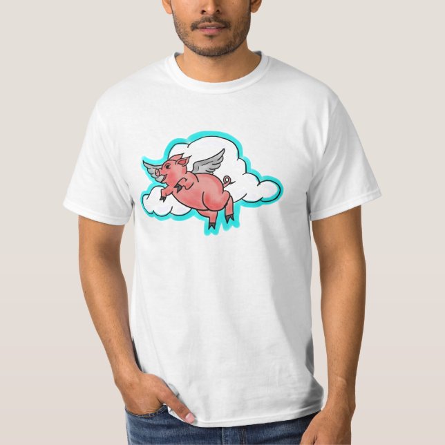 Camiseta Caras de porcos voadores (Frente)