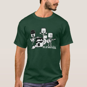 CAMISETA CARAS DOS DESENHOS ANIMADOS DA ELEVAÇÃO