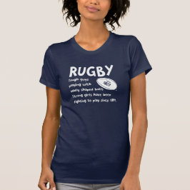 Camiseta Caras Duras Raparigas Fortes Rugby Tank Topo