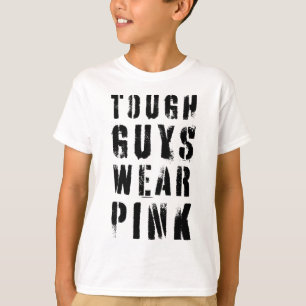 Camiseta Caras Duras Vestem Tinham Cancer rosa rosa, cor-de