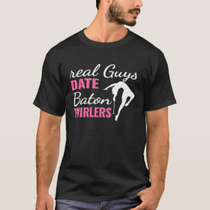 Camiseta Caras Legais Datam Baton Twirlers Baton Twirling F