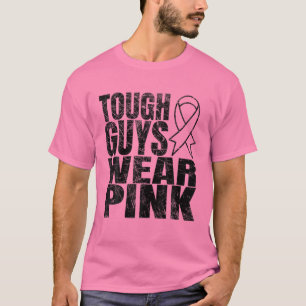 Camiseta Caras resistentes Vestem percepção rosa do Cancer 