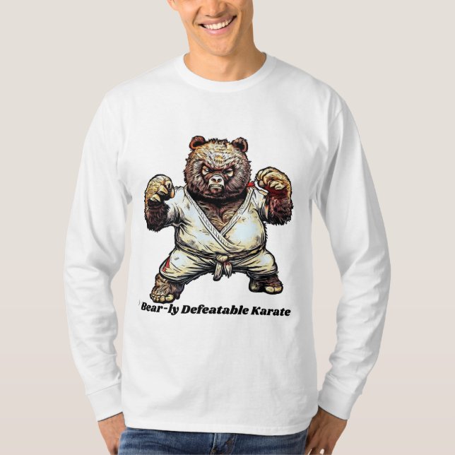 Camiseta "Caratê derrotado de urso" (Frente)
