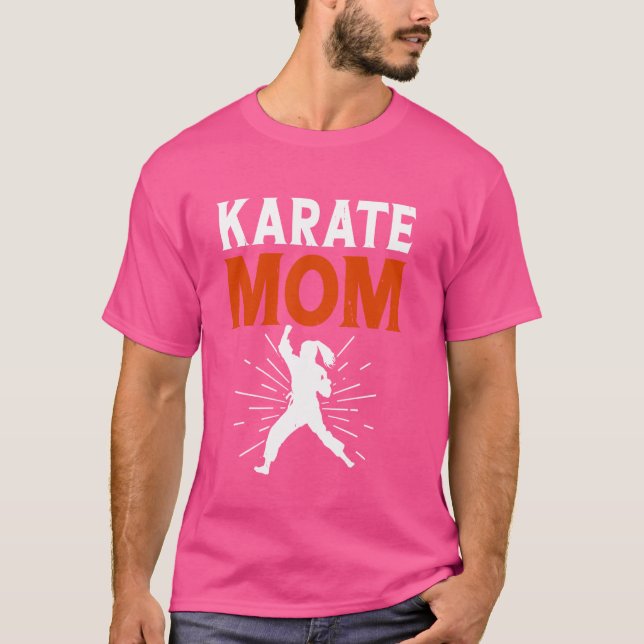 Camiseta Caratê Engraçado Mãe Karate Amor (Frente)
