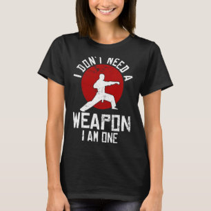 Camiseta Caratê Engraçado Para Homens Mulheres Karate Black