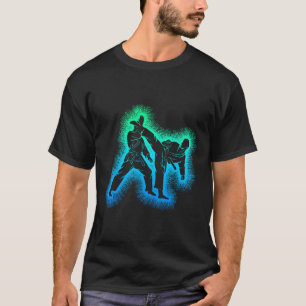 Camiseta Caratê Kickboxing Taekwondo Meninos Crianças