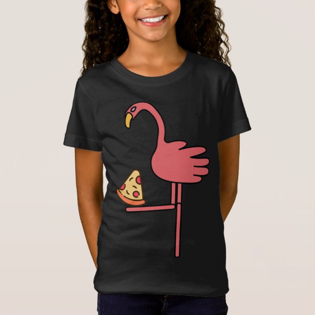 Camiseta Caráter bonitinho Kawaii Cartoon Pird Rosa Engraça (Frente)