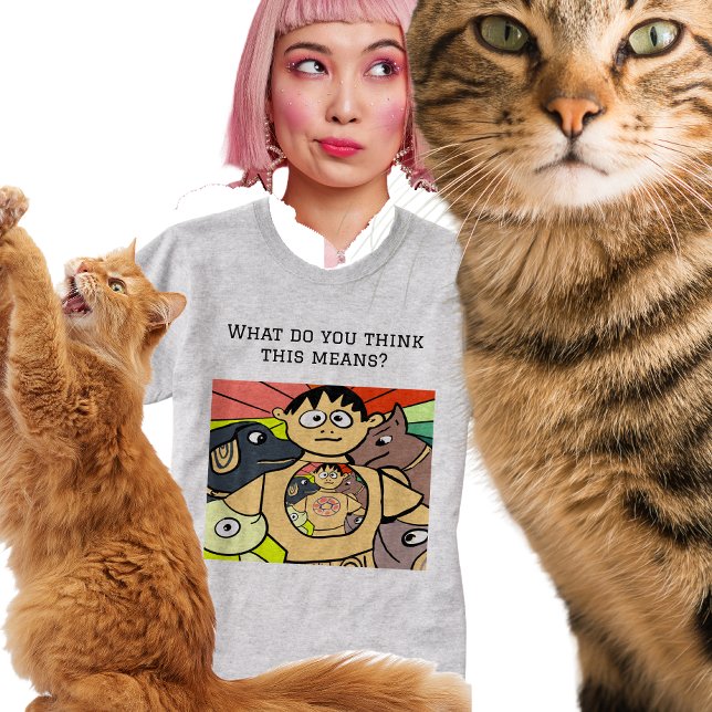 Camiseta Caráter curioso e animais de caça (Criador carregado)