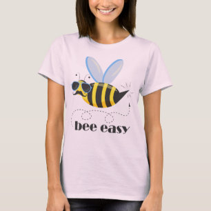 Camiseta Caráter de abelha com óculos de sol do bigode Abel