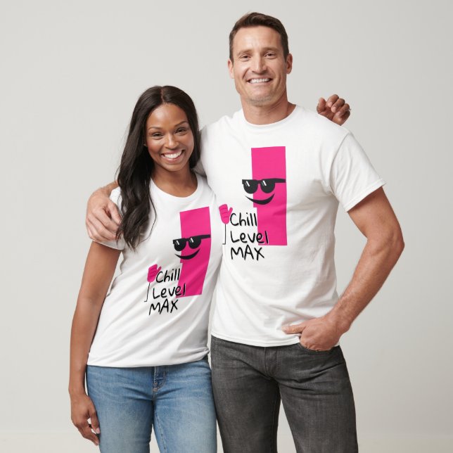 Camiseta Caráter de Bloco Rosa legal (Unissex)