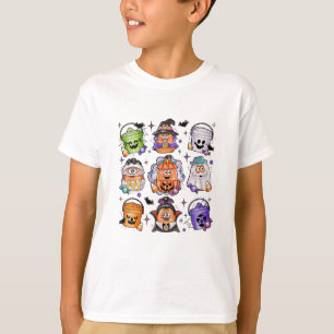 Camiseta Caráter de Filme Cute Scary do Nugget do Halloween