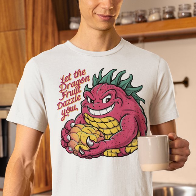 Camiseta Caráter de Fruta de Dragão que Usufrua de Um Trata (Criador carregado)