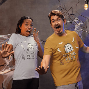 Camiseta Caráter de Kooky, Spooky e Halloween Adorável
