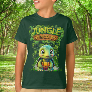 Camiseta Caráter 🐢 de tartaruga animal de pele branca