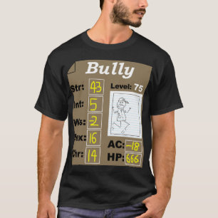 Camiseta Caráter do D&D (intimidação)